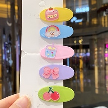 侧边发夹小号女孩宝宝刘海碎发卡子可爱鸭嘴夹儿童全塑料一字夹
