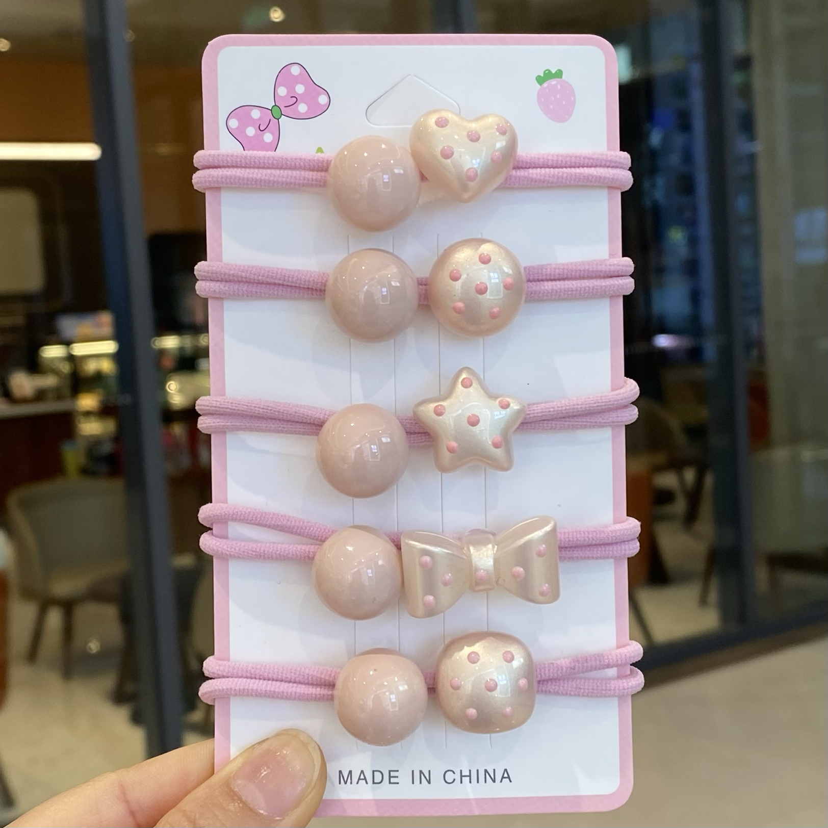 儿童扎头发绳女孩小学生马尾皮套