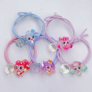 扎头发绳女儿童小学生奇妙萌可绑马尾皮筋可爱夜光高弹力耐用发圈