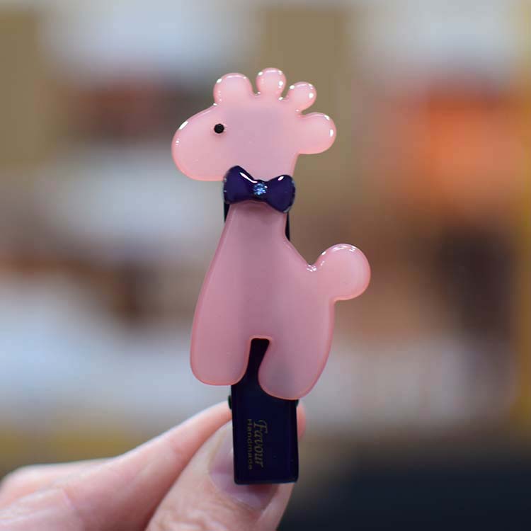 亚克力可爱公主女孩发夹小动物