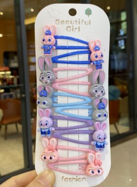 疯狂动物城朱迪发夹女孩儿童边夹