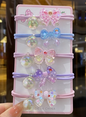蝴蝶结发圈发绳女童动物城扎头绳