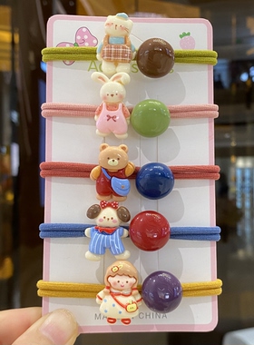 可爱卡通扎头发绳女童小学生高弹