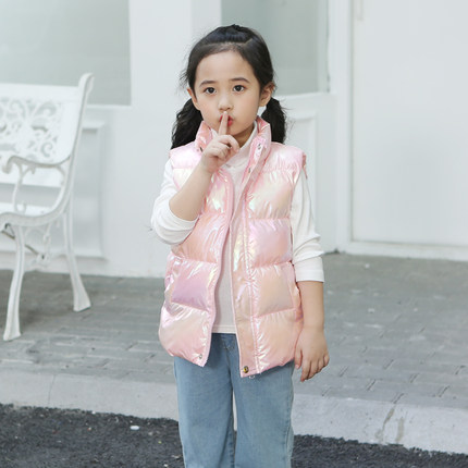 2025新款儿童亲子款羽绒棉马甲宝宝外穿背心男女童中大童免洗马夹