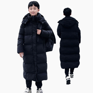 2025中长款羽绒棉衣棉服过膝学生宽松大码加厚棉袄冬户外训练外套
