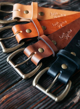 植鞣牛皮 男士腰带 真皮 皮带 Loyal Stricklin 代购 按腰围规格