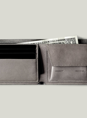 英国潮牌Hard Graft高品质经典真皮钱包 带零钱仓 特色男士钱包