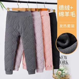 校服神器保暖裤儿童棉裤男女童超厚加绒加厚宽松内搭棉裤一条过冬