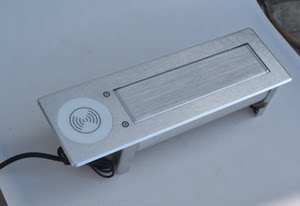 铝合金面板电动翻转桌面插座家用自动旋转台面电源USB手机无线充
