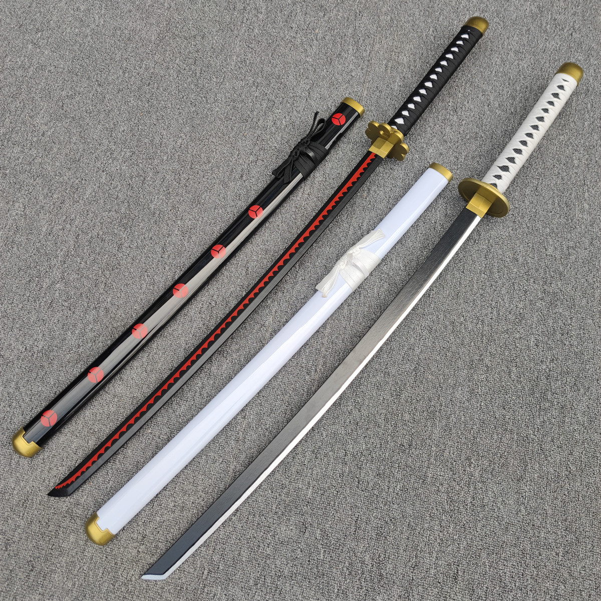 海贼王索隆三刀秋水阎魔动漫cos道具武士刃居合木刀带鞘儿童玩具