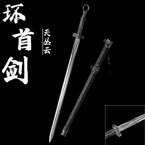 龙泉市汉剑硬剑一体锰钢环首剑长真剑户外武术剑冷兵器收藏未开刃