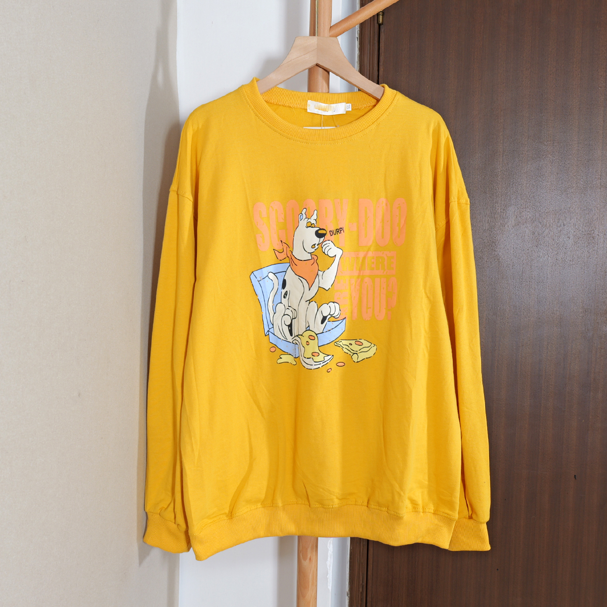 春秋款新品女装宽松字母印花长袖休闲风圆领T恤衫上衣服百搭简约