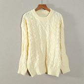 新品 女装 长袖 2025年春秋款 宽松显瘦毛衣打底衫 外穿上衣服百搭简约