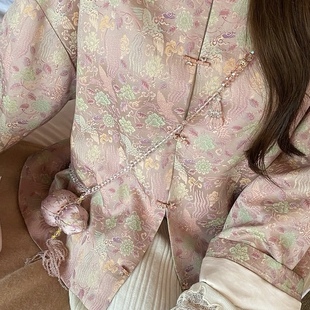 国风主播同款葫芦吊坠白水晶斜挎项链双流苏装饰礼物百搭背背链