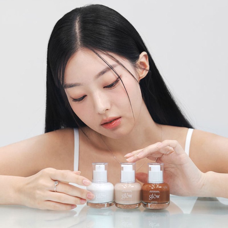 glowishere双色遮瑕膏粉底液高光