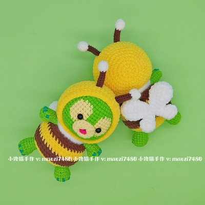 小馋猫手作纯手工钩针毛线编织迪士尼奥乐米拉olu玩偶小乌龟挂件
