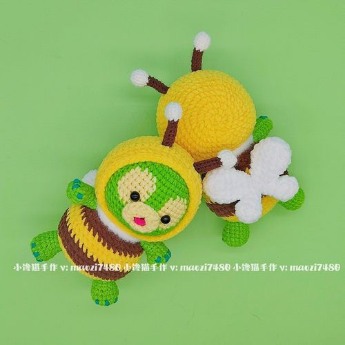 小馋猫手作纯手工钩针毛线编织迪士尼奥乐米拉olu玩偶小乌龟挂件