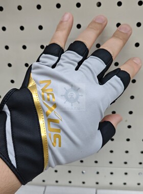 正品半指手套Shimano禧玛诺GL-105Y钓鱼手套柔软透气防晒手套