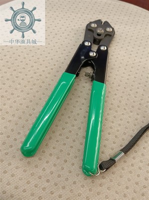 压管钳日本YO-ZURI管扣钳H314海钓钨钢钳压接铜管钳钢丝剪压接钳