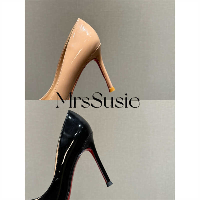 黑色名媛职业高跟鞋浅口气质