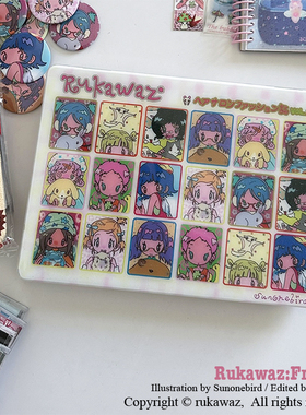 RUKAWAZx鸟鸟一联名原创可爱动漫FRIENDS小动物适用苹果电脑笔记本MacbookproM3/air 13/16/14寸满天星亮面