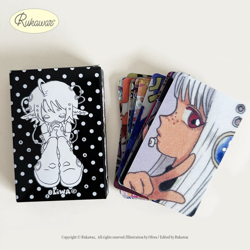 Rukawaz x Oliwa联名原创final angel周边挂布/小卡/明信片/立牌