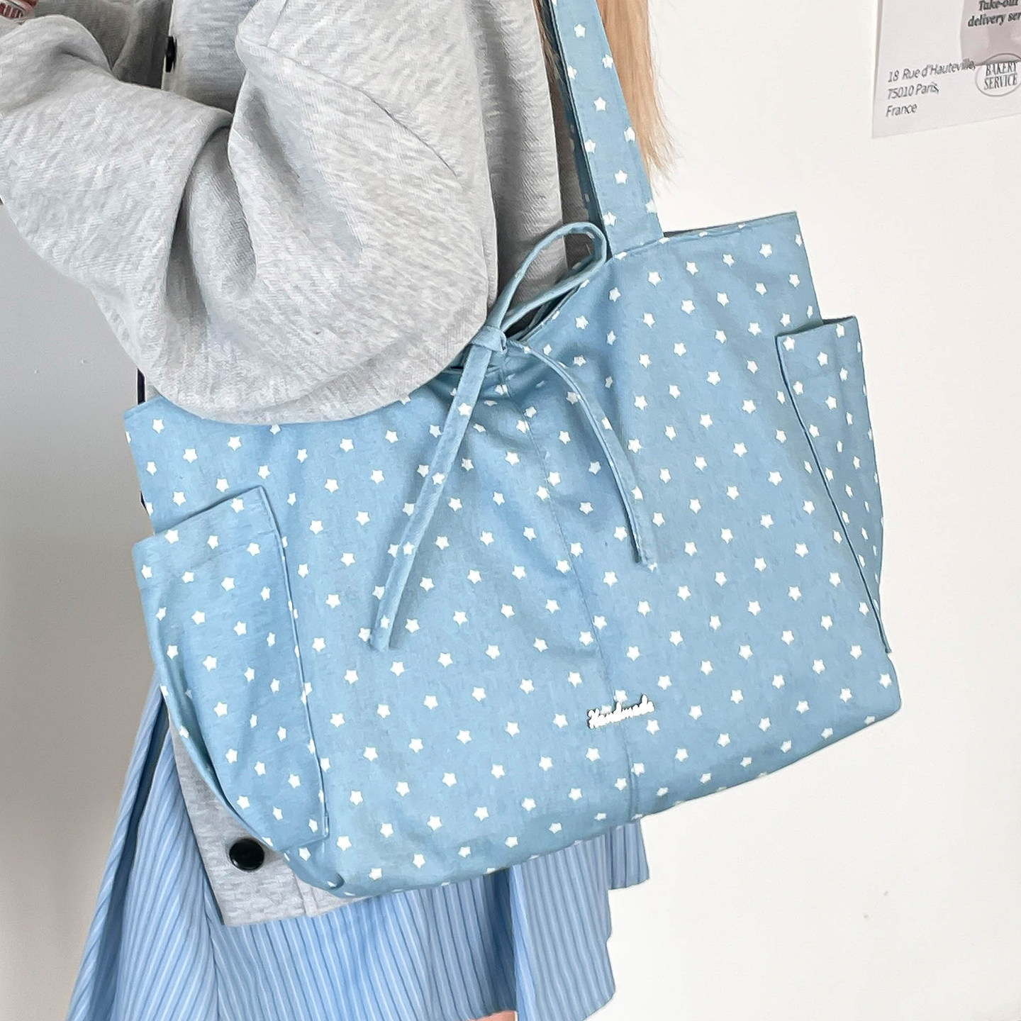 韩系大容量牛仔托特包女式2026新款百搭慵懒风学生上课单肩通勤包,箱包皮具/热销女包/男包,通用款女包,淘宝优惠券,粉丝福利购,淘宝优惠卷