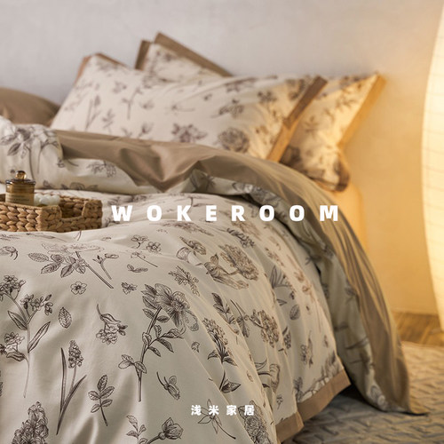 美式纯棉长绒棉四件套轻奢工艺
