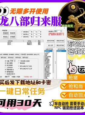 天龙八部归来服 猖狂 回点 抢和尚 猪 一键日常帮贡 无限副本运镖