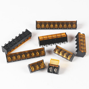 分频器电器接线座二到九位PCB栅栏式接线端子茶盖电源间距9. 5MM