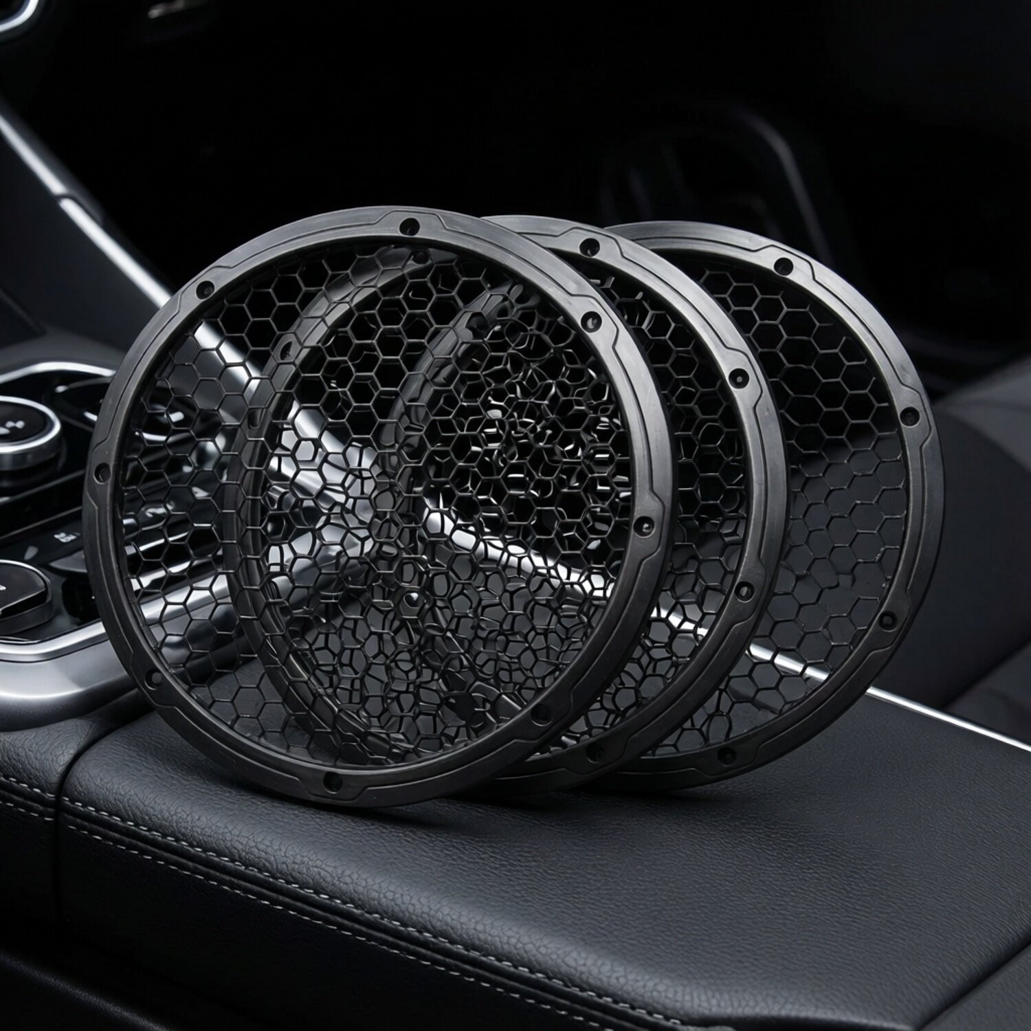 10寸汽车音响低音炮改装配件喇叭扬声器保护装饰中低音圆形网罩圈