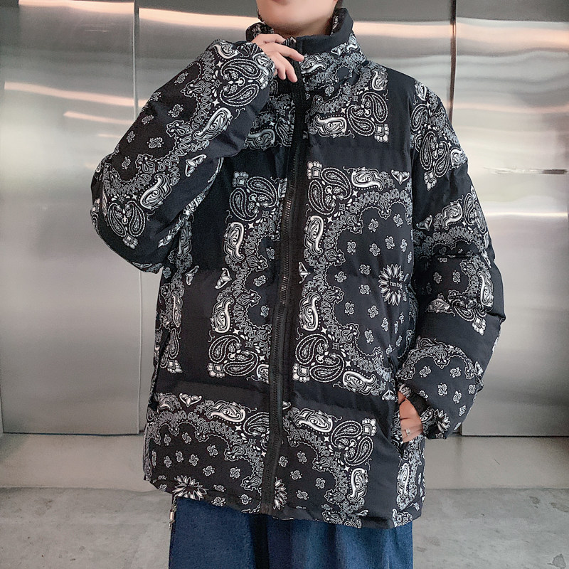 港风大码男士色不规则黑腰果DSA012m36p110,男装棉衣,星座415A（原A012）