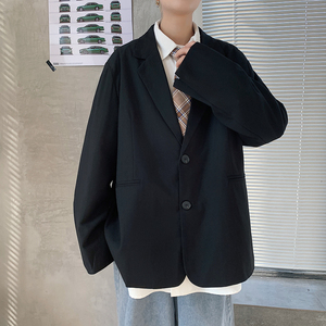 男士港风大码西服潮流黑男装韩版大dsa012xf901p80图片