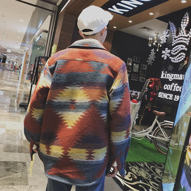 男士港风红色呢子衬衫DSA012-c001-p75，男装衬衫，星座415A（原A012）