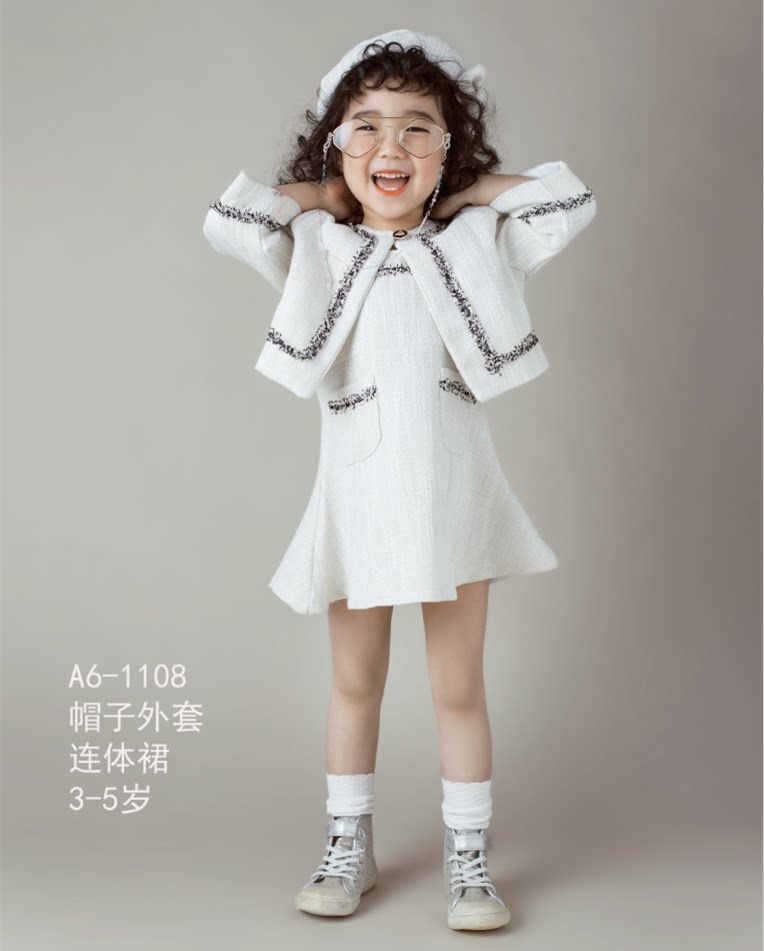 儿童摄影服装2023新款 影楼女童3-6岁主题时尚小女孩艺术照潮童服