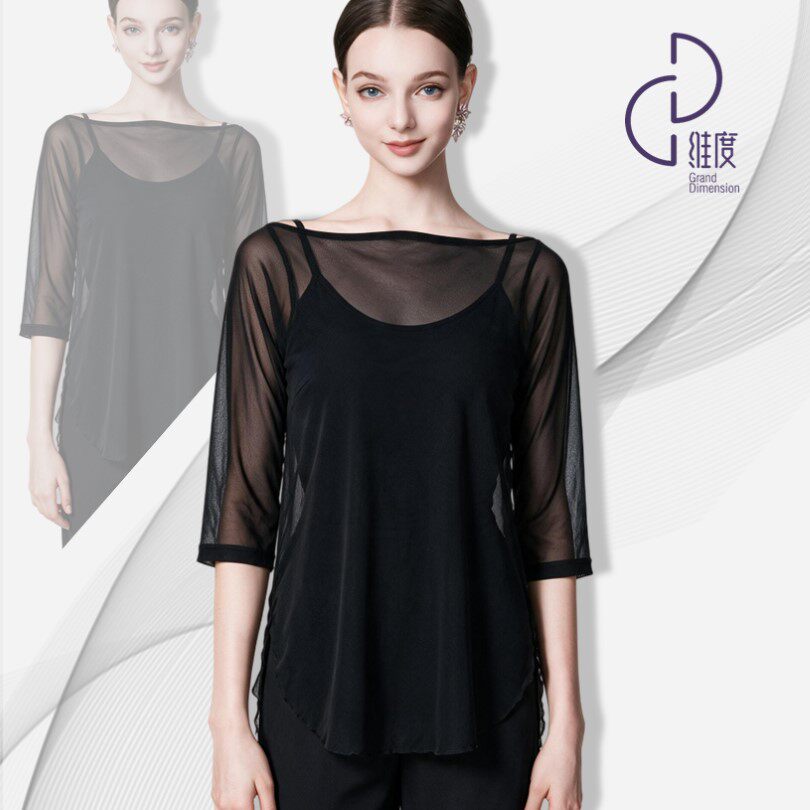 【维度舞服】S10PRO女士套衫上衣摩登舞衣拉丁舞练习服赛服溯源好