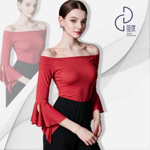 维度舞服新款上衣摩登舞拉丁舞