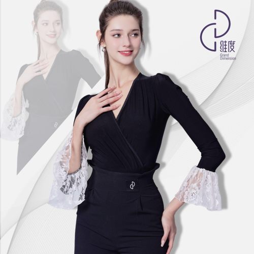 【维度舞服】S34新品女士上衣摩登舞蹈服