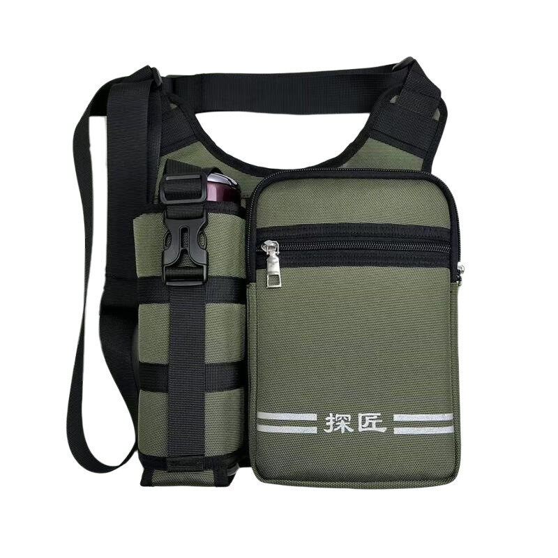 새로운 패션 어깨 가방 야외 레저 CROSSBODY 가방 여행 중년 및 노인 배낭 남자 워터 컵 가방