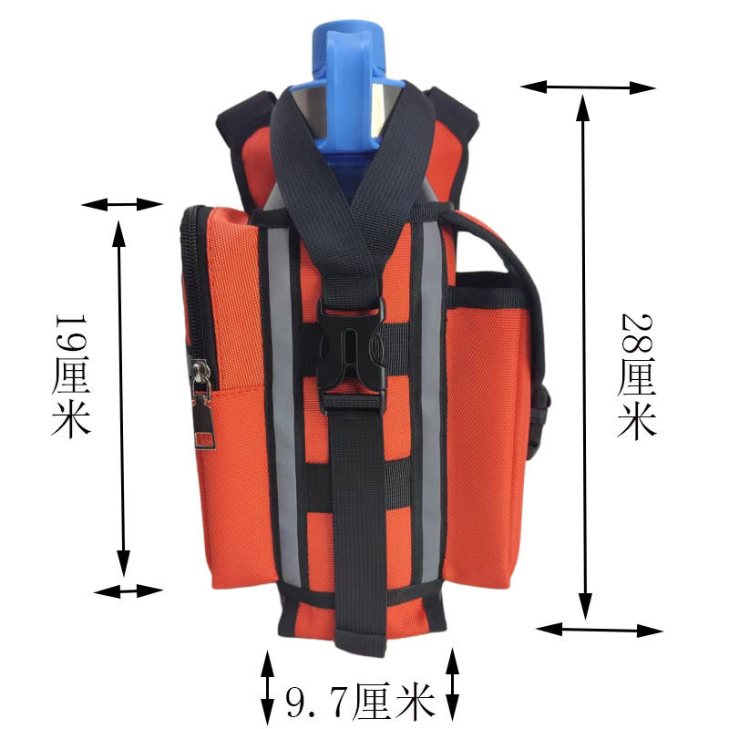 새로운 어깨 크로스 바디 휴대 전화 가방 대용량 물 컵 가방 공간 컵 커버 2000 ML 물 컵 가방 유행 배낭