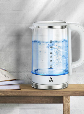 康宁REVERE电水壶304不锈钢防烫防干烧水壶快速加热烧水壶1.8L