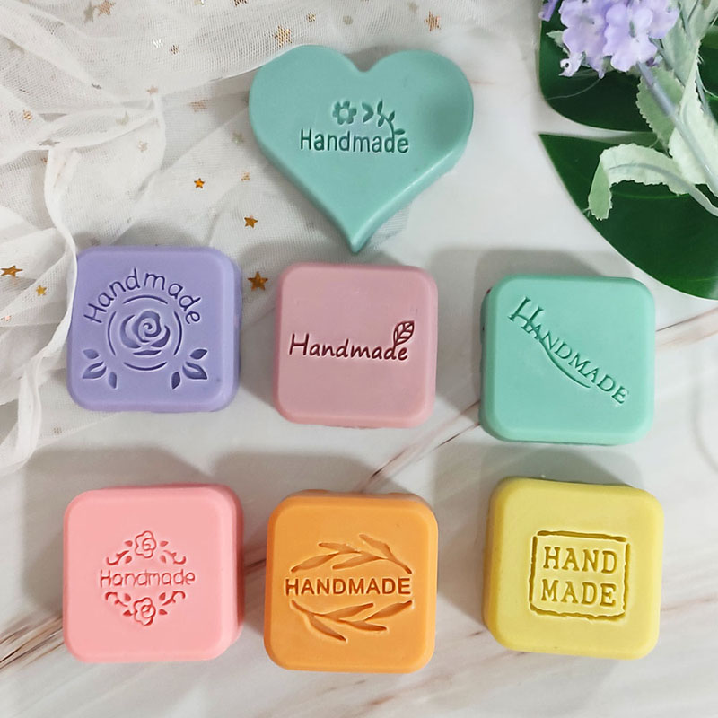 handmade英文字母皂章亚克力diy自制手工香皂皂基冷皂肥皂