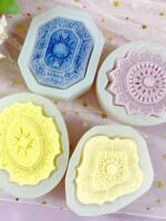 diy retro court-style soap molds, fossil gemstone excavation, classical pattern baking, chocolate mooncake silicone molds thumbnail 5