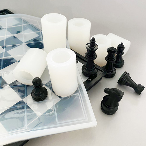 国际象棋水晶滴胶硅胶硅胶模具