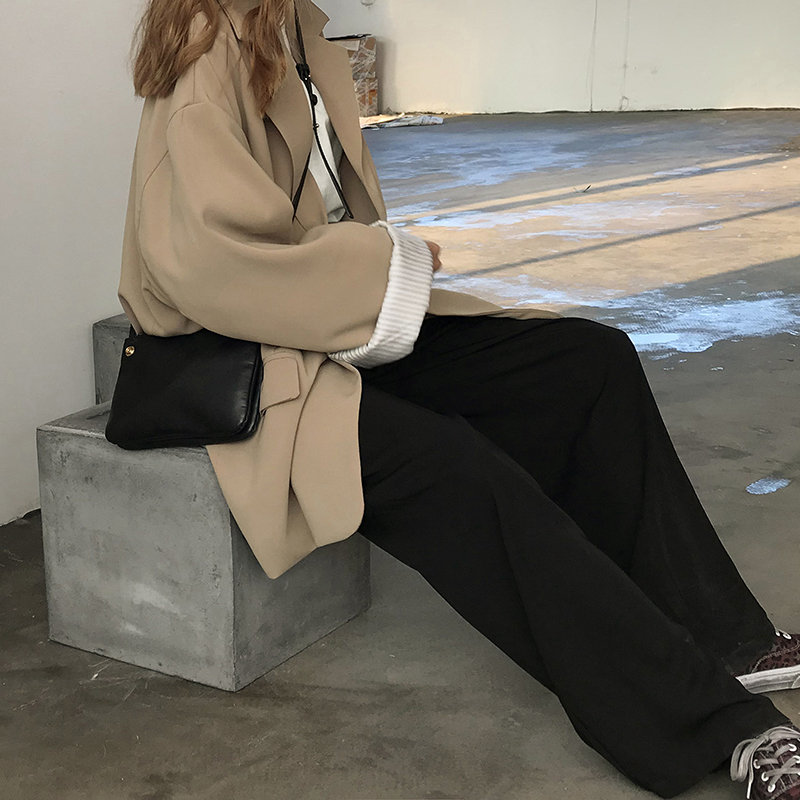 LAZYS º«°æ¼òÔ¼¿íËÉÐÝÏÐСÎ÷·þ2018пîÇïװŮѧÉúÖг¤¿îÎ÷×°ÍâÌ×