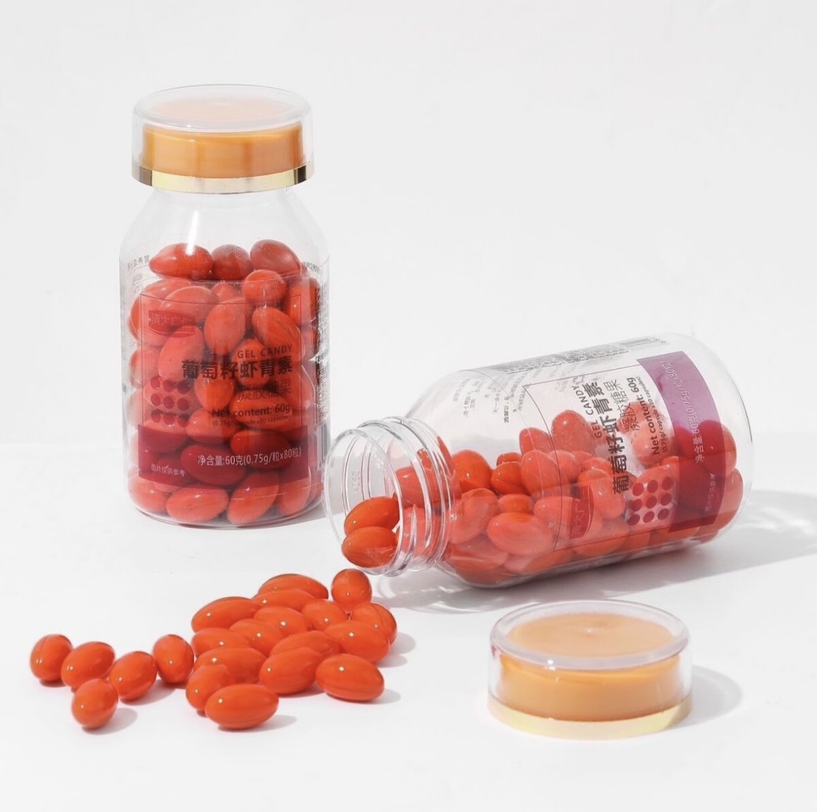 欧媄氏排排豆美容院滋润锁水油养肤80颗（撕码发货）赠生物酶片10