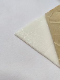 白色带海棉吸塑无痕绵布上模布PVCPPSPE防静电美方厂家直销不掉绒