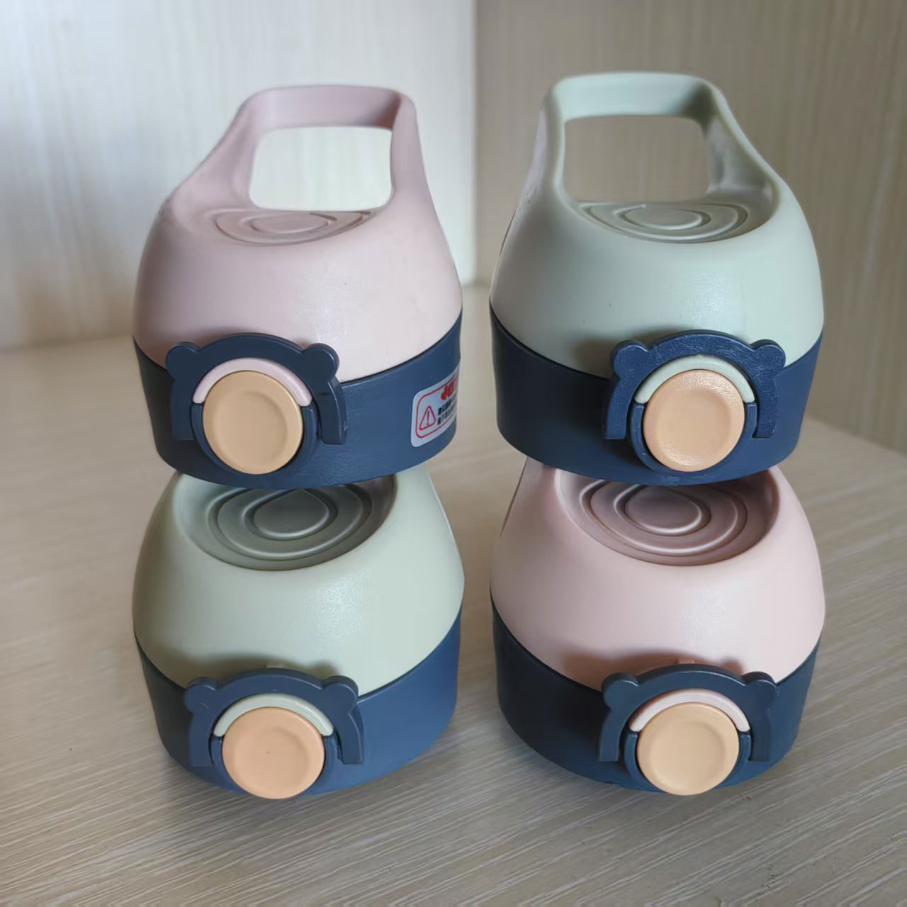 儿童保温杯盖子杯盖配件通用防漏塞硅胶吸管吸嘴水壶外盖原装直饮