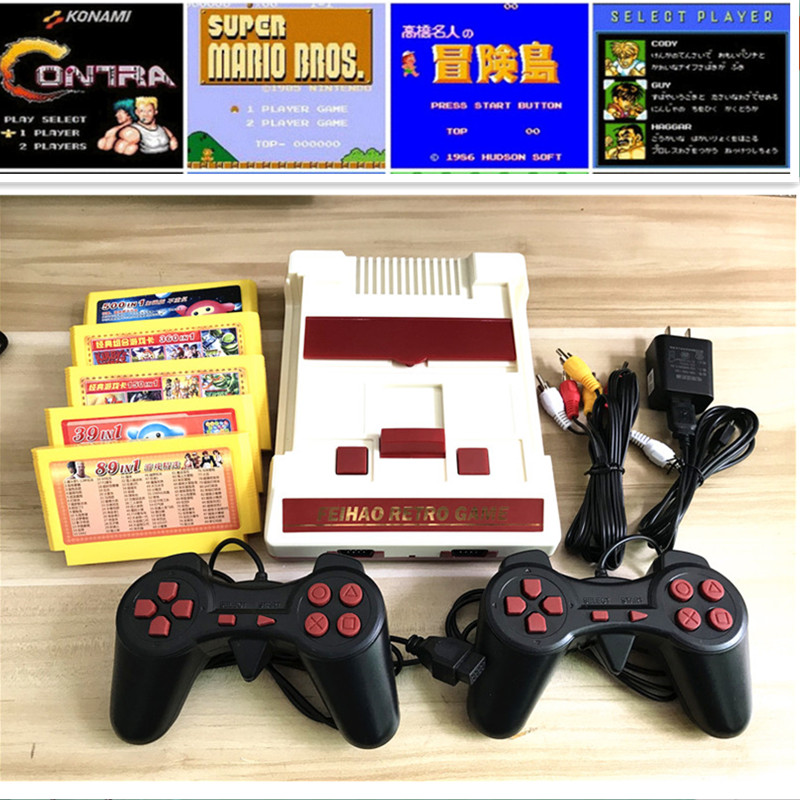 家用电视红白机游戏机FC经典8位双手柄怀旧老式霸王小游戏魂斗罗