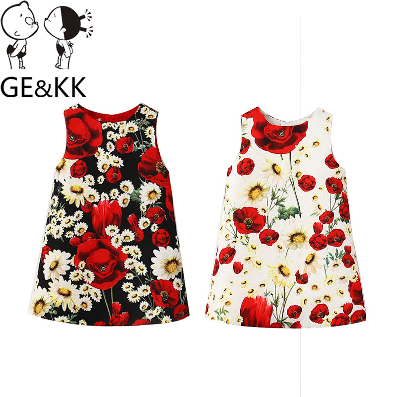 女童连衣裙春秋洋气2022新款女孩印花裙子宝宝公主裙欧美出口童装